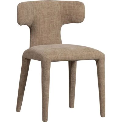 WOOOD Permit Beige Eetkamerstoel - Gepromd, 4-poots frame WOOOD Permit Beige Eetkamerstoel - Gepromd, 4-poots frame