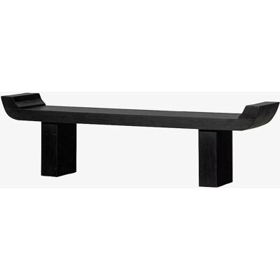 WOOOD Lox Sitzbank - Schwarz - 183x35x53cm - Holzwerkstoff WOOOD Lox Sitzbank - Schwarz - 183x35x53cm - Holzwerkstoff