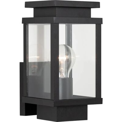 KS Verlichting Boston Wandlamp - Moderne Zwarte Buitenlamp KS Verlichting Boston Wandlamp - Moderne Zwarte Buitenlamp