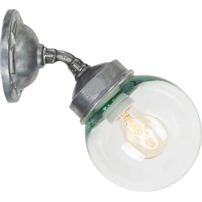 KS Verlichting - Forty-Five - Aluminium - Glasbol - Wandlamp KS Verlichting - Forty-Five - Aluminium - Glasbol - Wandlamp