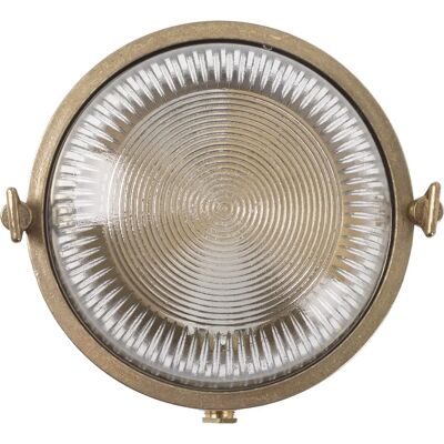 KS Verlichting Tollo Nautische Wandlamp Messing Ø 17,5cm - Wand/Plafondlamp KS Verlichting Tollo Nautische Wandlamp Messing Ø 17,5cm - Wand/Plafondlamp