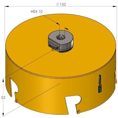Pro-Fit Hålsåg 152mm - Mångsidig, Snabb & Hållbar Pro-Fit Hålsåg 152mm - Mångsidig, Snabb & Hållbar