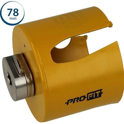 Pro Fit - 78 mm Hullsav - Hurtig Værktøjsudskiftning Pro Fit - 78 mm Hullsav - Hurtig Værktøjsudskiftning