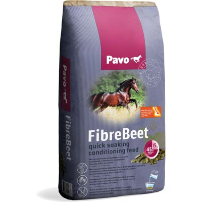 Pavo FibreBeet Kompleksowe jedzenie dla koni - Wspiera regenerację mięśni - Bez zbóż Pavo FibreBeet Kompleksowe jedzenie dla koni - Wspiera regenerację mięśni - Bez zbóż