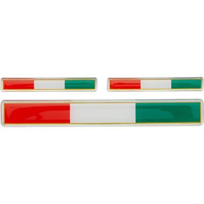 Quattroerre 3D Stickers - Italiaanse vlagset Quattroerre 3D Stickers - Italiaanse vlagset
