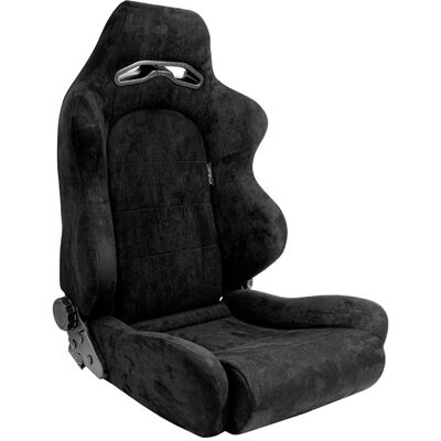 AutoStyle Sportstoel C - Verstelbare Rugleuning - Zwart AutoStyle Sportstoel C - Verstelbare Rugleuning - Zwart