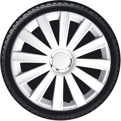 Autostyle couvre-roues blanches chromées de 16 pouces - Couvre-roues - Publicité Autostyle couvre-roues blanches chromées de 16 pouces - Couvre-roues - Publicité