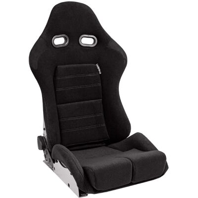 AutoStyle Asiento Deportivo BS5 - Respaldo en poliéster doble cara - Negro/gris AutoStyle Asiento Deportivo BS5 - Respaldo en poliéster doble cara - Negro/gris