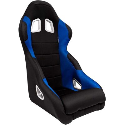AutoStyle K5 Sport Car Seat - Fixed Backrest - Blue/Black - Race-Ready AutoStyle K5 Sport Car Seat - Fixed Backrest - Blue/Black - Race-Ready