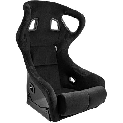 AutoStyle Bs6 Asiento Deportivo - Negro - Respaldo Fijo en Poliéster AutoStyle Bs6 Asiento Deportivo - Negro - Respaldo Fijo en Poliéster