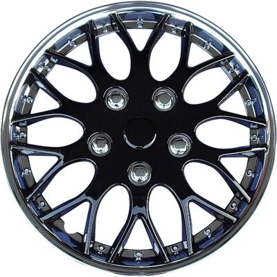 Auto-Style Missouri Couvre-roues 15" Chrome/Noir - Couvre-roues Auto-Style Missouri Couvre-roues 15" Chrome/Noir - Couvre-roues