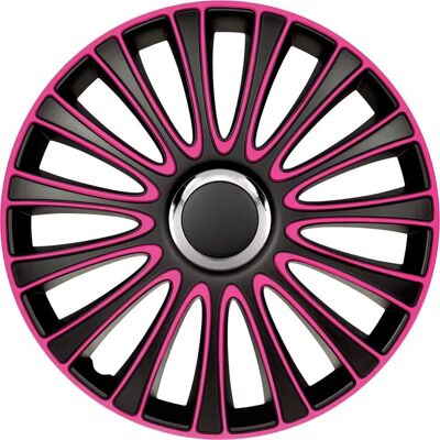 Autostyle 14-inch Pink Wheel Covers Set - Elegant & Universal Autostyle 14-inch Pink Wheel Covers Set - Elegant & Universal