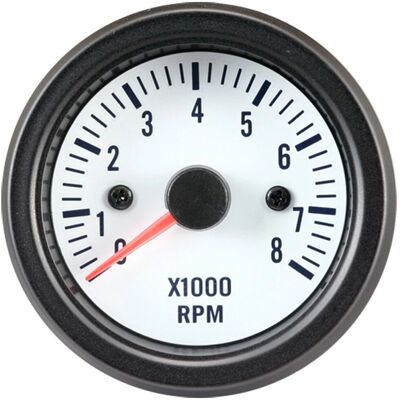 AutoStyle Tachyméter Fehér Teljesítmény-Innenzár - 8000rpm - 52mm AutoStyle Tachyméter Fehér Teljesítmény-Innenzár - 8000rpm - 52mm