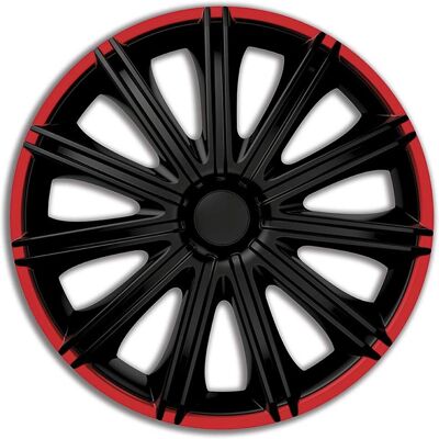 AutoStyle R13 Kerékfedelek - Fekete/Piros - 13 hüvelyk - Kerékfedelek AutoStyle R13 Kerékfedelek - Fekete/Piros - 13 hüvelyk - Kerékfedelek