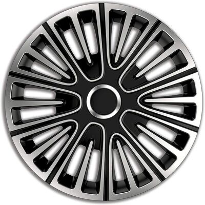 Coprivolante Autostyle 13 pollici Argento/Nero - Set da 4 Coprivolante Autostyle 13 pollici Argento/Nero - Set da 4
