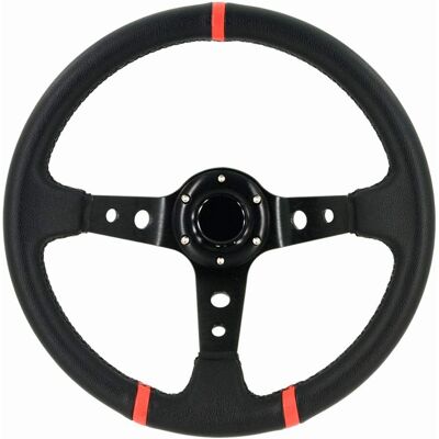 AutoStyle Deep-Dish 350mm Sportlenkrad - Schwarz AutoStyle Deep-Dish 350mm Sportlenkrad - Schwarz