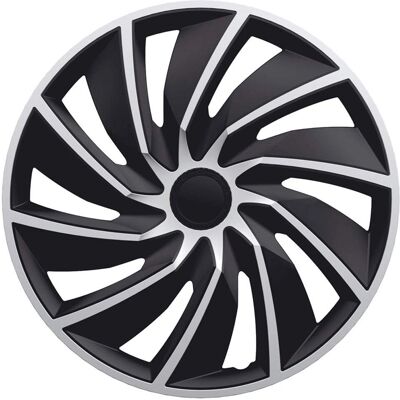AUTOSTYLE - Turbo - Argent/Noir - 13 pouces - Wheel cover - Publicité AUTOSTYLE - Turbo - Argent/Noir - 13 pouces - Wheel cover - Publicité