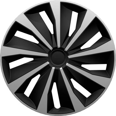 Jeu de couvre-roues AUTOSTYLE 16 pouces argent/noir - Accessoires pour roues Jeu de couvre-roues AUTOSTYLE 16 pouces argent/noir - Accessoires pour roues
