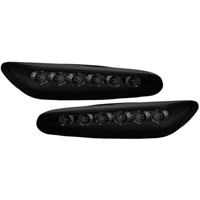 AUTO-STYLE Füstszínű LED oldalsó irányjelzők - BMW E8x/E46/E9x/E6x/X1/X3 - Egyszerű telepítés AUTO-STYLE Füstszínű LED oldalsó irányjelzők - BMW E8x/E46/E9x/E6x/X1/X3 - Egyszerű telepítés
