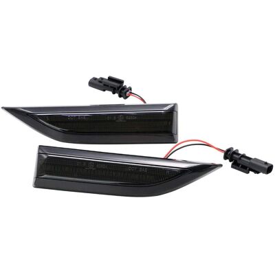 AutoStyle Clignotants latéraux LED pour Volkswagen Transporter T6 2015 - Fumé - Prêt à l'emploi AutoStyle Clignotants latéraux LED pour Volkswagen Transporter T6 2015 - Fumé - Prêt à l'emploi