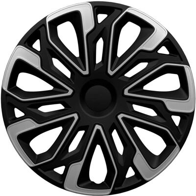 AutoStyle Copricerchi 16 pollici argento / nero AutoStyle Copricerchi 16 pollici argento / nero