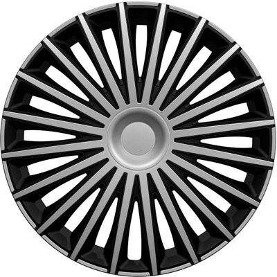 Copricerchi AutoStyle 15 pollici - Argento / Nero - Copricerchi Copricerchi AutoStyle 15 pollici - Argento / Nero - Copricerchi