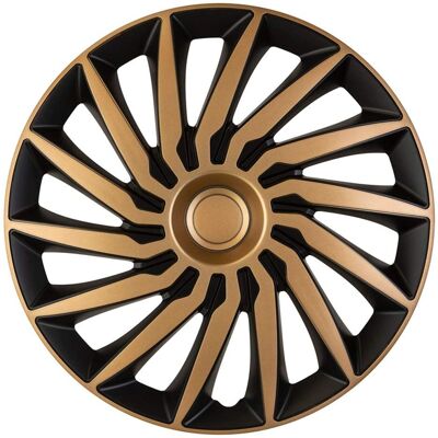 AutoStyle Kendo 13-inch Velgcenter - Zwart / Goud AutoStyle Kendo 13-inch Velgcenter - Zwart / Goud