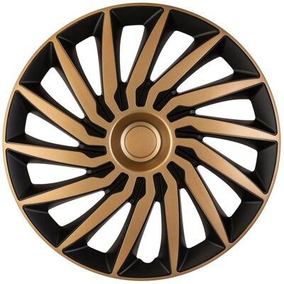 AutoStyle 15 inch wielkappen zwart goud - wielkappen AutoStyle 15 inch wielkappen zwart goud - wielkappen