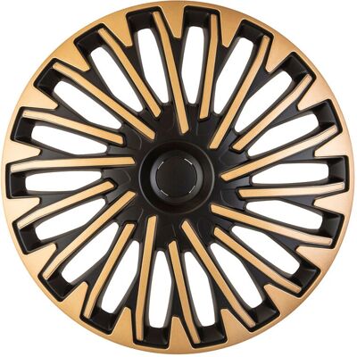 Juego de Cubiertas de Rueda AutoStyle 14 pulgadas Negro / Oro Juego de Cubiertas de Rueda AutoStyle 14 pulgadas Negro / Oro