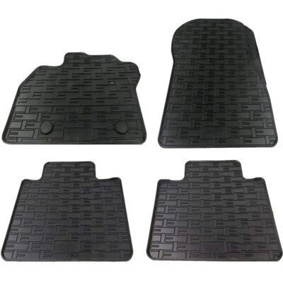 AutoStyle Renault Zoe Rubber Floor Mats - 4 pcs, Non-slip, Custom-fit AutoStyle Renault Zoe Rubber Floor Mats - 4 pcs, Non-slip, Custom-fit