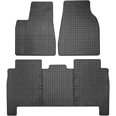 Tesla - Model X - Negro - 5 piezas - Alfombrillas Tesla - Model X - Negro - 5 piezas - Alfombrillas