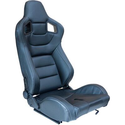 AutoStyle Sports-Sitz - Schwarz, RK, Doppelseitiges Verstellbares Rückenlehne - Sportsitz AutoStyle Sports-Sitz - Schwarz, RK, Doppelseitiges Verstellbares Rückenlehne - Sportsitz