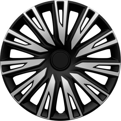 AUTOSTYLE 14-Zoll Radkappen-Set - Silber/Schwarz AUTOSTYLE 14-Zoll Radkappen-Set - Silber/Schwarz