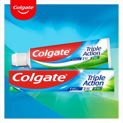 Colgate Triple Action Mint Toothpaste - Toothpaste Colgate Triple Action Mint Toothpaste - Toothpaste