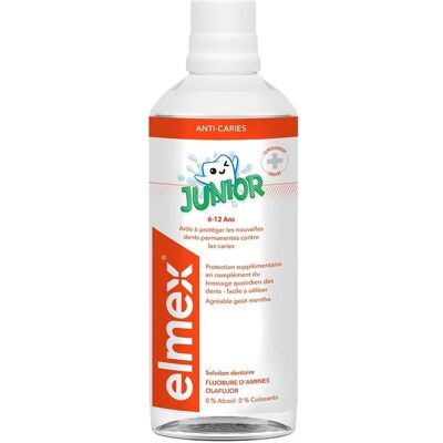 Elmex Junior Mondspoeling - Beschermt tegen cariës - 6-12 jaar Elmex Junior Mondspoeling - Beschermt tegen cariës - 6-12 jaar