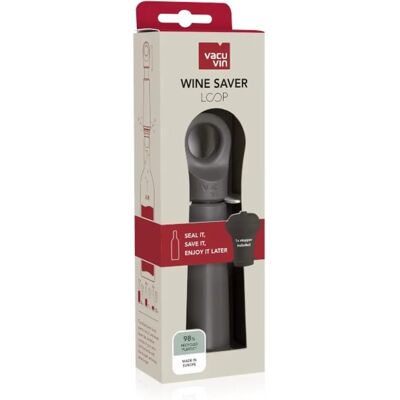 Vacu Vin Loop Graphite Wine Saver Pump - Wine Saver Pump Vacu Vin Loop Graphite Wine Saver Pump - Wine Saver Pump