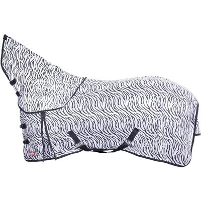 PREMIERE Coque Anti-Mouches pour Chevaux - Motif Zèbre - Ajustable et Respirant - Publicité PREMIERE Coque Anti-Mouches pour Chevaux - Motif Zèbre - Ajustable et Respirant - Publicité
