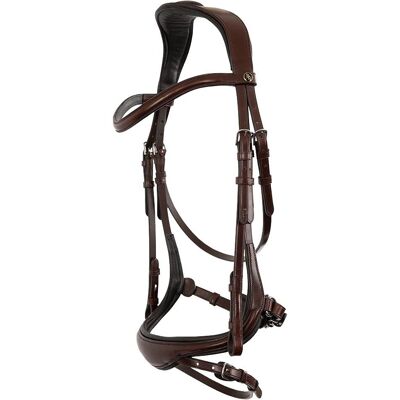 Longridge Anatomisches Reithalfter - U-förmiges Nasenband, Weiche Polsterung, Verstellbar Longridge Anatomisches Reithalfter - U-förmiges Nasenband, Weiche Polsterung, Verstellbar