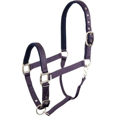 BR Equitation Pferdetrense - Verstellbar aus Nylon mit Fleece - Mattschwarze Schnallen BR Equitation Pferdetrense - Verstellbar aus Nylon mit Fleece - Mattschwarze Schnallen