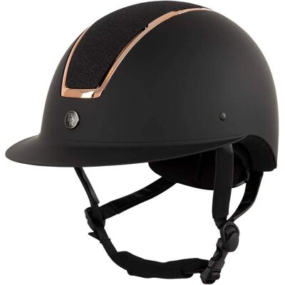 Casque d'équitation BR Omega Painted Glitter - Noir/Rose - Casque d'équitation - Publicité Casque d'équitation BR Omega Painted Glitter - Noir/Rose - Casque d'équitation - Publicité