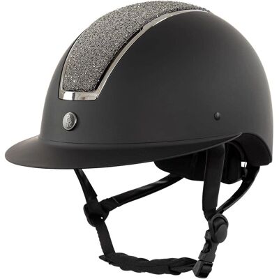 BR EQUITATION Omega Glamourous - Casque d'équitation avec dessus en paillettes - Norme CE - Publicité BR EQUITATION Omega Glamourous - Casque d'équitation avec dessus en paillettes - Norme CE - Publicité
