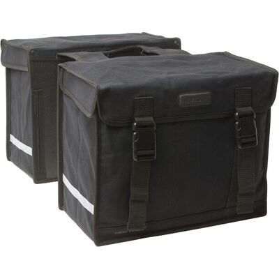 Looxs Fietstas - 46L Waterdicht Canvas Deluxe Zwart Looxs Fietstas - 46L Waterdicht Canvas Deluxe Zwart