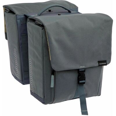 Newlooxs Tulum Double MIK Sac de Vélo Gris/Vert - Publicité Newlooxs Tulum Double MIK Sac de Vélo Gris/Vert - Publicité