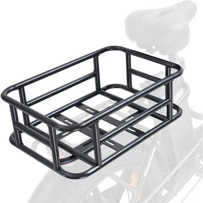 Panier arrière pour vélo HITWAY HK1 - Imperméable - Facile à installer - Métal noir - Publicité Panier arrière pour vélo HITWAY HK1 - Imperméable - Facile à installer - Métal noir - Publicité