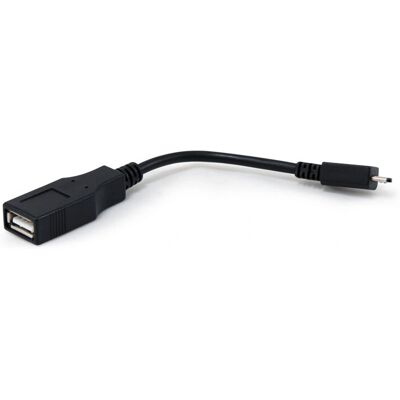 Cable USB Conceptronic CLMICOTG - 0,18 m - Micro-USB B a USB A - Negro - USB 2.0 Cable USB Conceptronic CLMICOTG - 0,18 m - Micro-USB B a USB A - Negro - USB 2.0