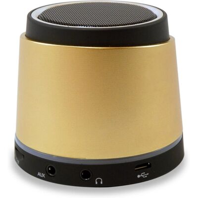 Conceptronic CLLSPKPCARG Gold 2,5 W Tragbarer Bluetooth-Lautsprecher Conceptronic CLLSPKPCARG Gold 2,5 W Tragbarer Bluetooth-Lautsprecher