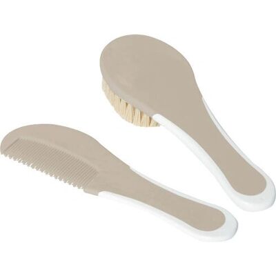 Bébé-Jou Baby Hårbørste & Kam Set - Naturlig, Beige Bébé-Jou Baby Hårbørste & Kam Set - Naturlig, Beige