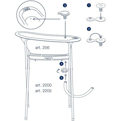 Bebe-Jou Badewannenschlauch mit Stopper und Haken Bebe-Jou Badewannenschlauch mit Stopper und Haken
