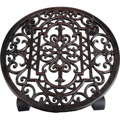 Esschert Design TG21 Round Cast Iron Planter Accessory - Planter accessory Esschert Design TG21 Round Cast Iron Planter Accessory - Planter accessory