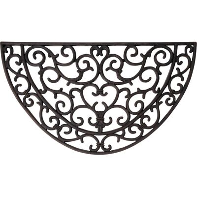 Tapis en caoutchouc demi-cercle RB04 - Noir - Intérieur/extérieur - Publicité Tapis en caoutchouc demi-cercle RB04 - Noir - Intérieur/extérieur - Publicité